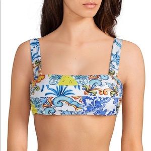 Antonio Melani Blue Mosaic Swimsuit Top Si…